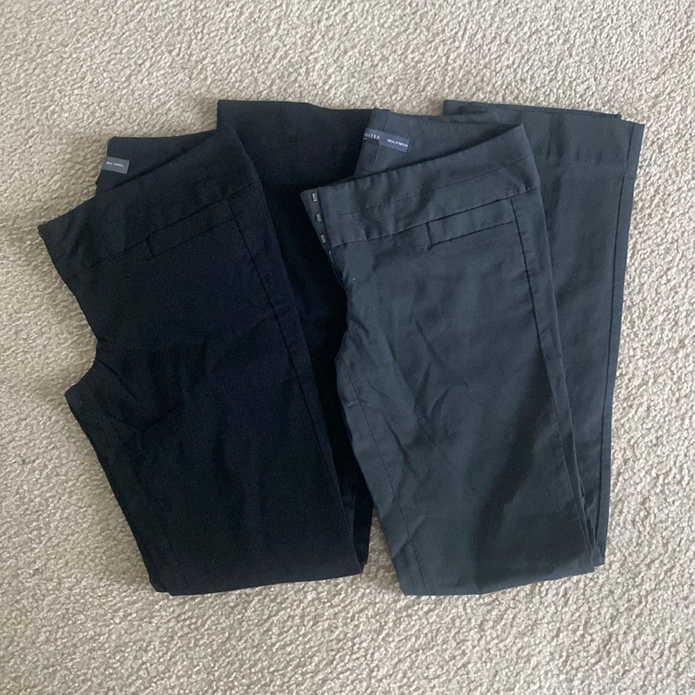 2 pairs of ideal stretch pants from The Limited
